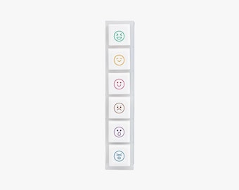 Kodomo No Kao Pochitto6 Push-Button Stamp How Are You Feeling Today 1850-003