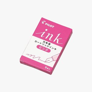 Pilot Cartridge Ink 5-piece Pack Pink IRF-5S-P