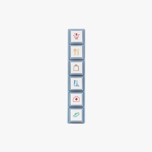 Kodomo No Kao Pochitto Pick Push-Button Stamp Schedule 1802-003