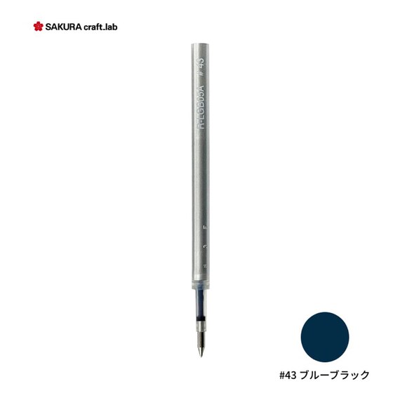 Sakura Craft Lab Gel Ink Ballpoint Pen Refill Blue Black R