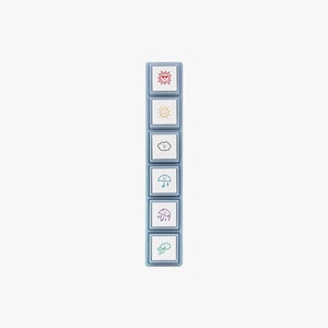 Kodomo No Kao Pochitto Pick Push-Button Stamp Weather 1802-001