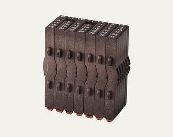 Shachihata Shachiiro Connected Stamp — English Perpetual Calendar Set