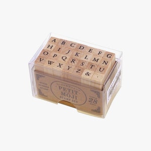 Kodomo No Kao Petit Moji Stamp Set Small Alphabet Uppercase 1228-016