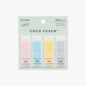 Kanmido Coco Fusen Sticky Notes - Large - Cool Colors