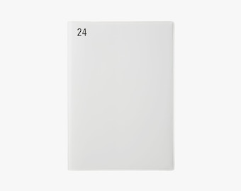 Laconic Work Plan Diary 2024 March Start Weekly Vertical Left B6 Year White LIM87-240WH