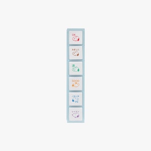Kodomo No Kao Pochitto6 Push-Button Stamp Peanuts Snoopy Face 2205-002