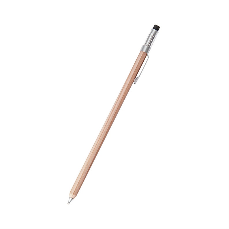 Muji Mechanical Pencil Wooden Slim Size 0.5mm Etsy