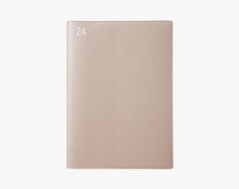 Laconic Work Plan Diary 2024 March Start Weekly Vertical Left B6 Year Beige LIM87-240BE