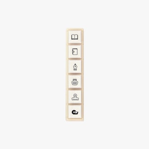 Kodomo No Kao Pochitto6 Push-Button Stamp Planner & Stationery 1800-011