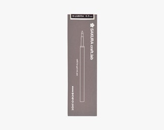 Sakura Craft Lab Gel Ink Ballpoint Pen Refill Brown Black R-LGB05A#17