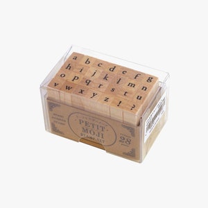 Kodomo No Kao Petit Moji Stamp Set Small Alphabet Lowercase 1228-017