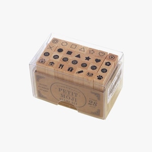 Kodomo No Kao Petit Moji Stamp Set Small Pattern & Mark Set 1228-021