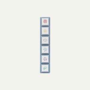 Kodomo No Kao Pochitto Pick Push-Button Stamp — Weather Icons
