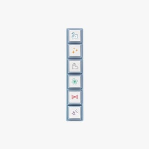Kodomo No Kao Pochitto Pick Push-Button Stamp Motifs For Decorating A Notebook 1802-009