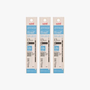 Mitsubishi Uni Jetstream Lite Touch Ink Pen Refill For Multi-color & Multi-function Pen 3-piece 0.5 mm Black SXR-L80-05