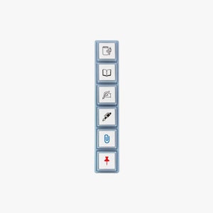 Kodomo No Kao Pochitto Pick Push-Button Stamp Stationery 1802-011