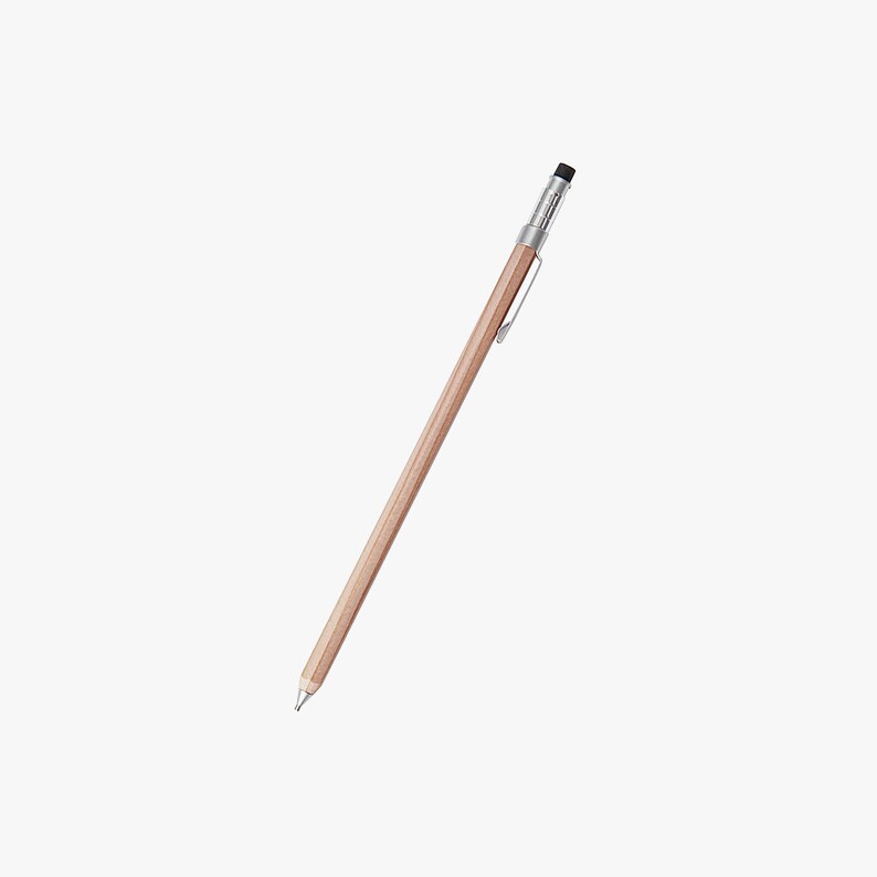 Muji Mechanical Pencil Wooden Slim Size 0.5mm Etsy