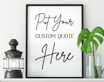 Custom Word Print Digital File