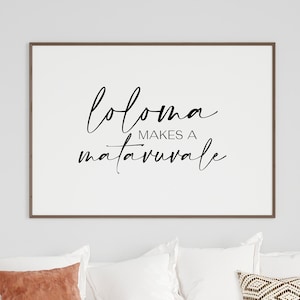 Digital Fiji Loloma makes a Matavuvale (Love makes a family) Quote Print // Fijian Language - Fiji Islands - Fiji Gift - Fijian Wedding Art