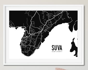 Digital Suva Map Print