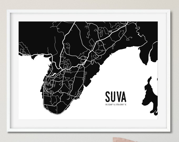 Digital Suva Map Print
