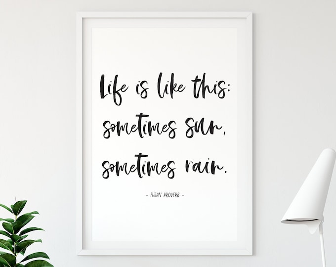 Digital Fiji Proverb (Life is Like This) Print // Fijian Wall Art - Kaiviti Culture - Fiji Islands - Fiji Gift - Fijian Sayings - Fiji Quote