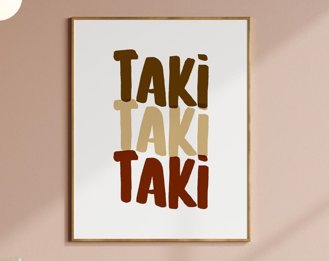 Fiji Taki Kava Drinking Print | Fijian Saying, fiji islands wall art, fijian language, kitchen home decor, faikava, fiji kava, taki fiji