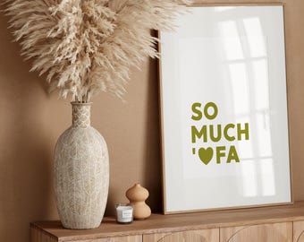 Tonga So Much Ofa (Love) Quote Digital Print