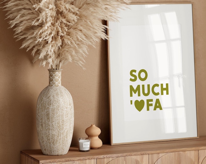 Tonga So Much Ofa (Love) Quote Digital Print