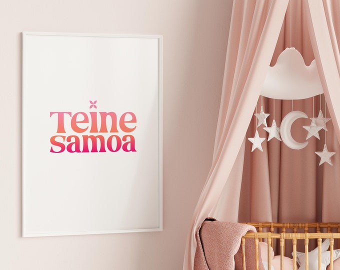 Samoa Teine Samoa (Samoan Girl) Portrait Print