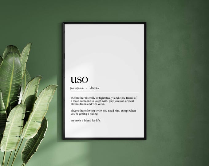 Samoa Uso (Brother) Definition Digital Print
