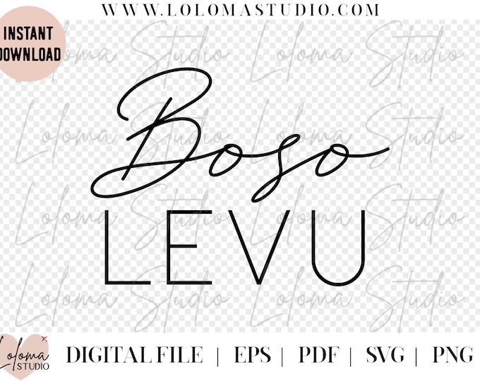 Fiji Boso Levu (Big Boss) Feminine SVG Design