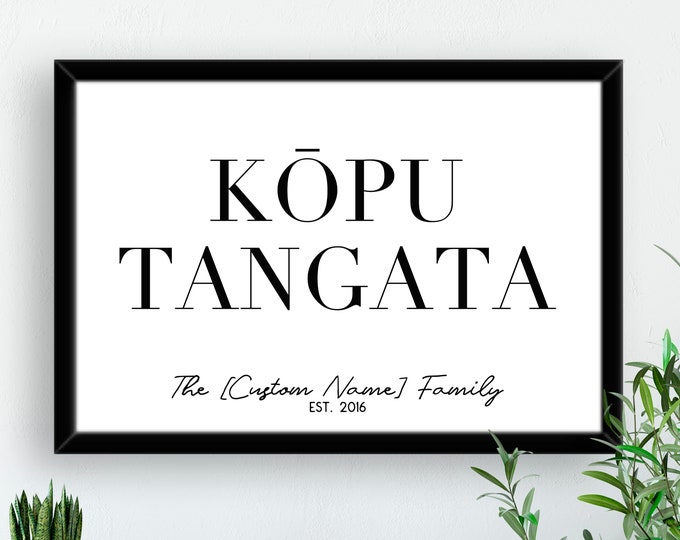 Cook Islands Custom Kōpu Tangata (Family) Name Print