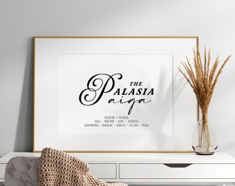 Samoa Custom Aiga (Family) Name Print - Style 2