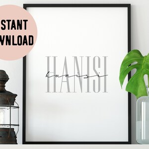 Rotuman Hanisi (Love) Script Digital Print