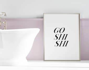 Hawaii Go Shishi (Go Potty) Funny Digital Print