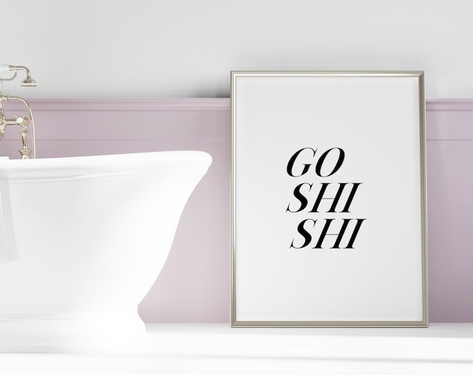 Hawaii Go Shishi (Go Potty) Funny Digital Print