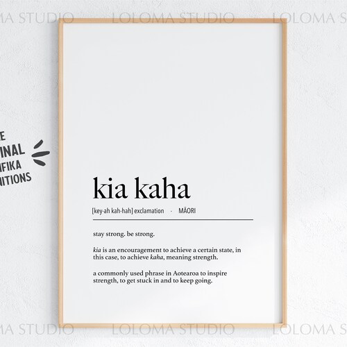 New Zealand Te Reo Maori Aroha love Definition Digital Print Etsy
