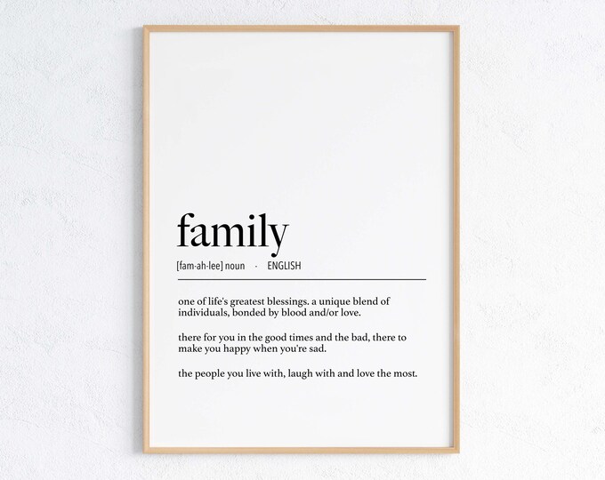 English Father Definition Digital Print