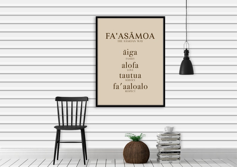 Fa'asamoa the Samoan Way (family, Love, Service, Respect) Natural ...