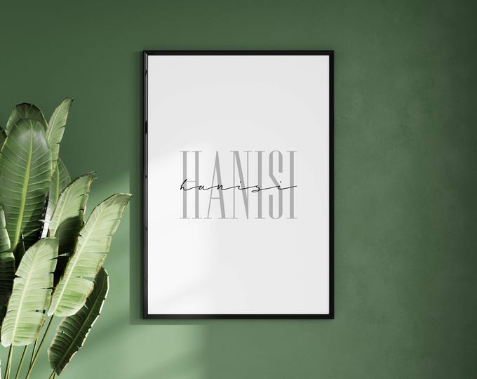 Rotuman Hanisi (Love) Script Digital Print