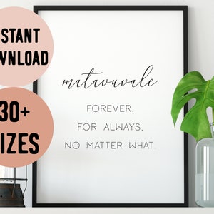 Fiji Matavuvale (Family) Forever For Always Digital Print // Fijian Language - Fiji Islands - Fijian Family - Matavuvale Art - Family