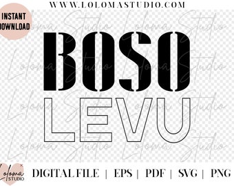 Fiji Boso Levu (Big Boss) Masculine SVG Design - SVG cut files, melanesian art, cricut design, SVG files for cricut, png, eps, pdf, fijian