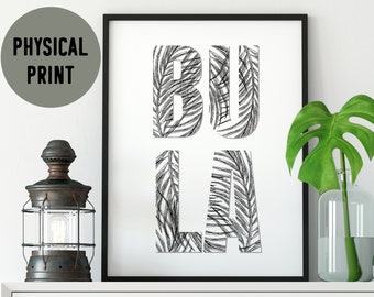 Fiji Bula Palms Physical Print