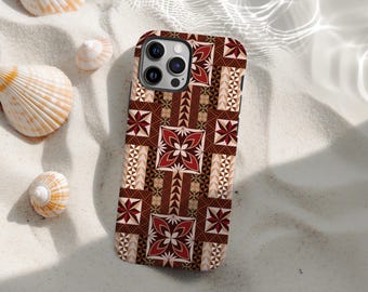 Samoan MagSafe® tough case for iPhone® Tau Pattern / Polynesian Phone Case