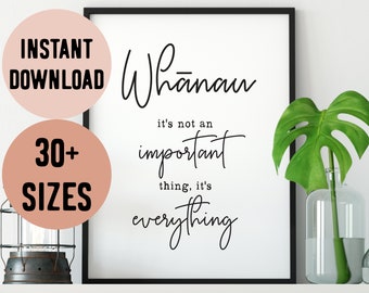 New Zealand Maori Whanau (Family) is Everything Digital Print