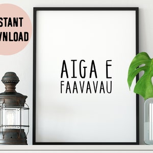 Samoa Aiga E Faavavau (Family is Forever) Digital Print