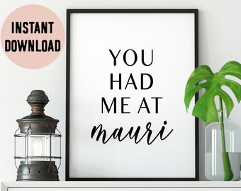 Digital Kiribati You Had Me At Mauri (Hello) Print