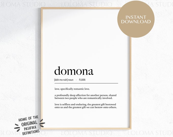 Fiji Domona (Love - Romantic) Definition Digital Print