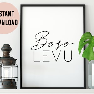 Digital Fiji Boso Levu (Big Boss) Print